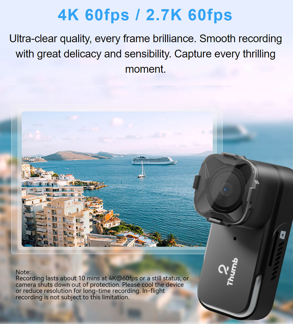 Drone Camera 4K - Yeni Sürüm RunCam Thumb 2 4K