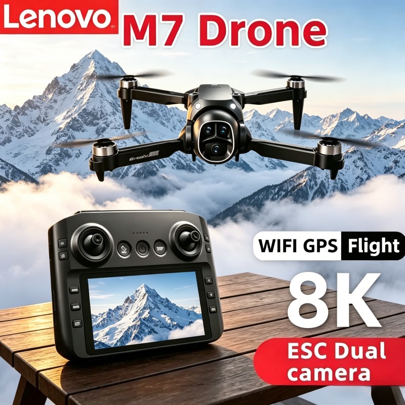 Drone Camera With Gimbal - Uçak RC M7 Lenovo 8KDrone WiFi