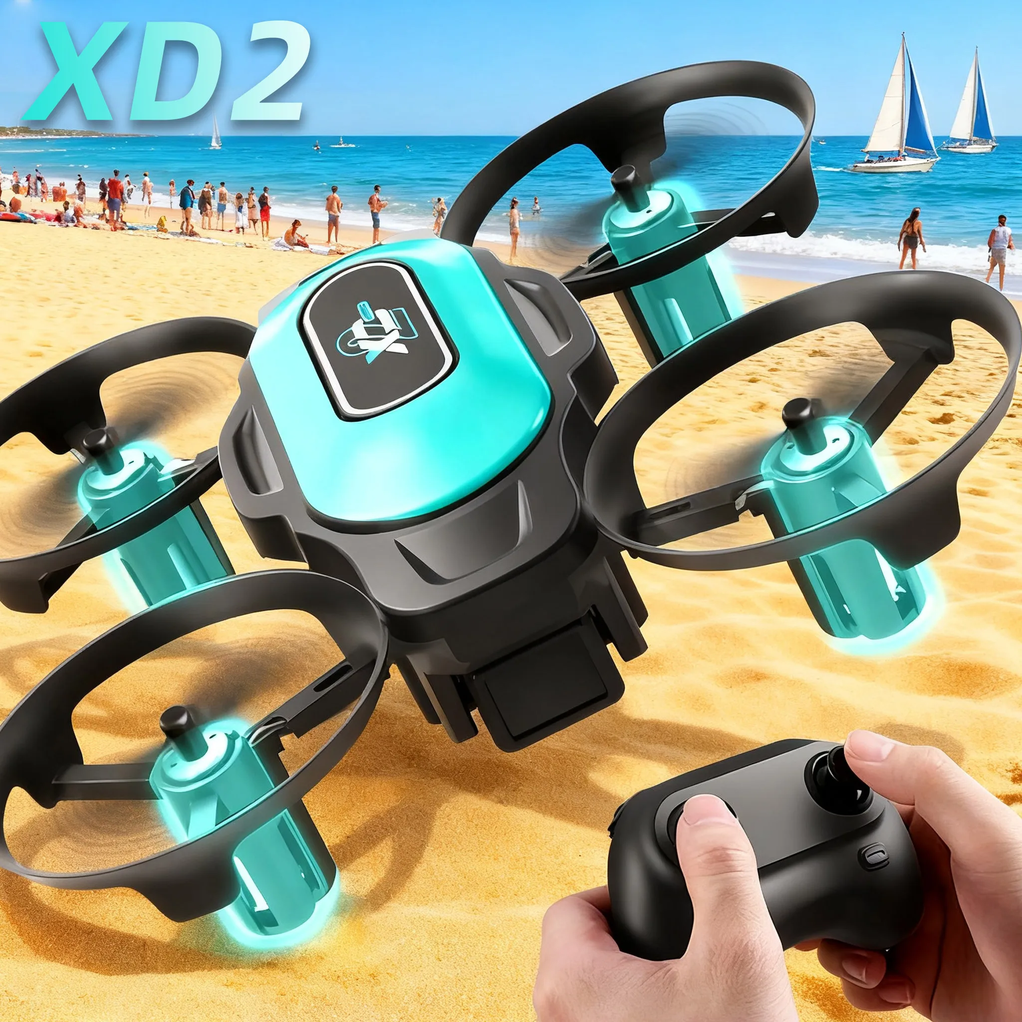 Drone Camera 4K - XD2 Mini Drone, 360 ° Akrobasi