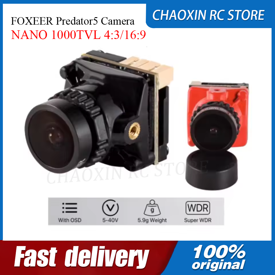 Drone Camera Lens - FOXEER Predator5 Kamera NANO 1000TVL 4:3/16:9