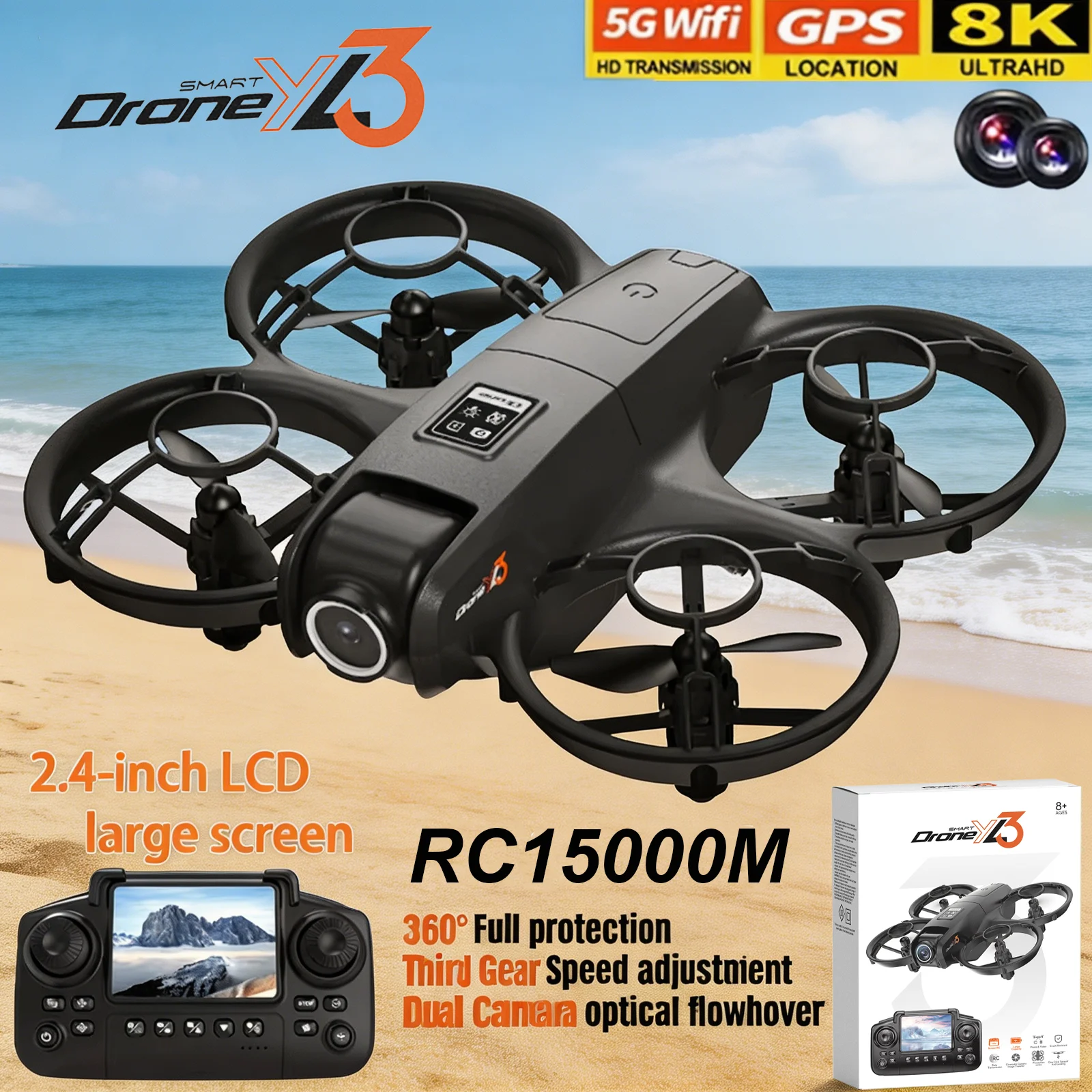 Drone Camera Night Vision - Yeni YL3 RC Drone 8K 1080P