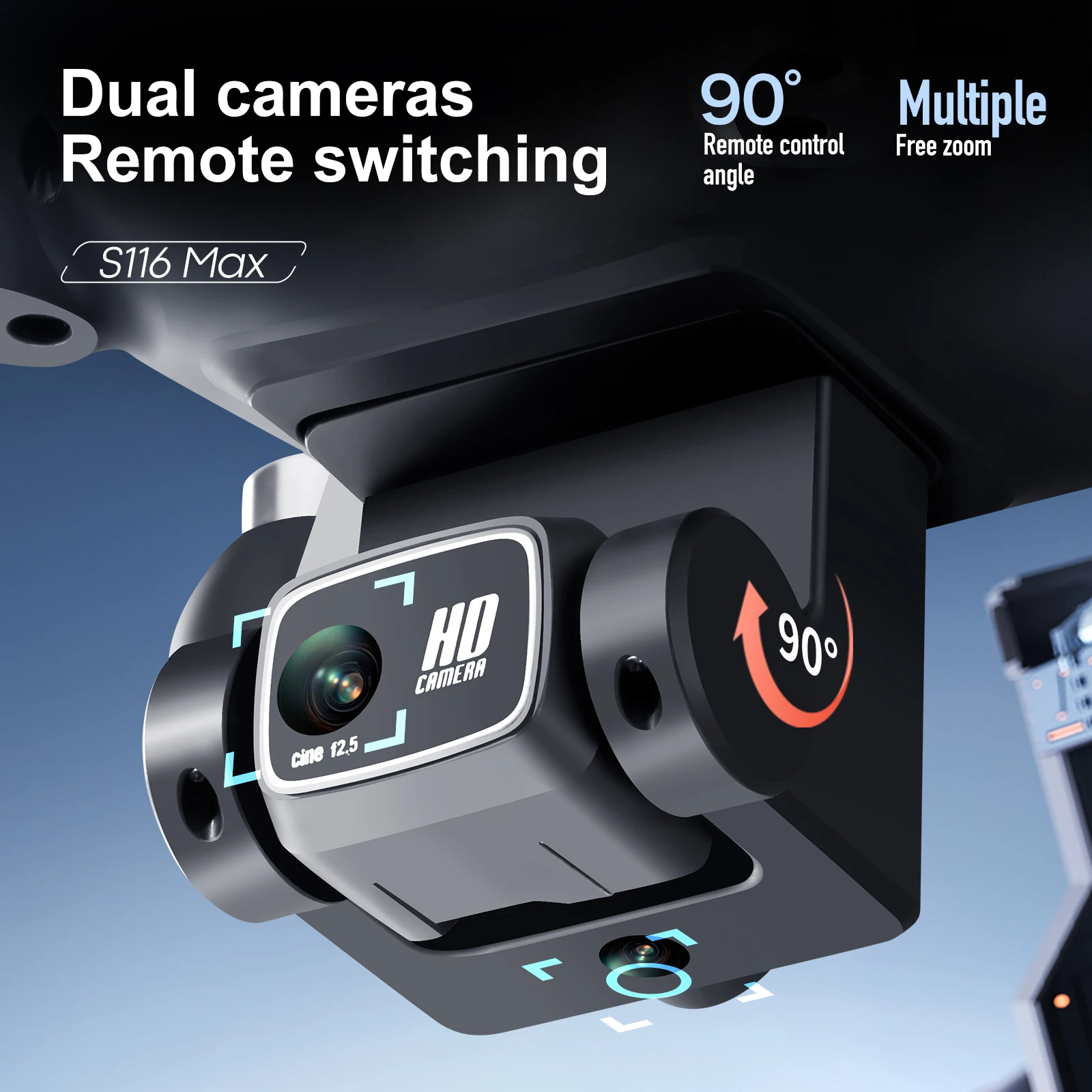 Yeni S116 MAX Geliştirilmiş 5G - Drone Camera Mount incelemesi ve fiyatı