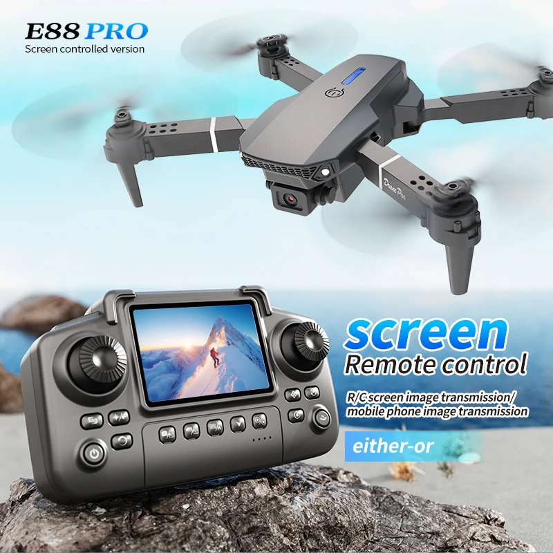 Profesyonel E88 PRO Drone ekra - Drone Camera Mount incelemesi ve fiyatı