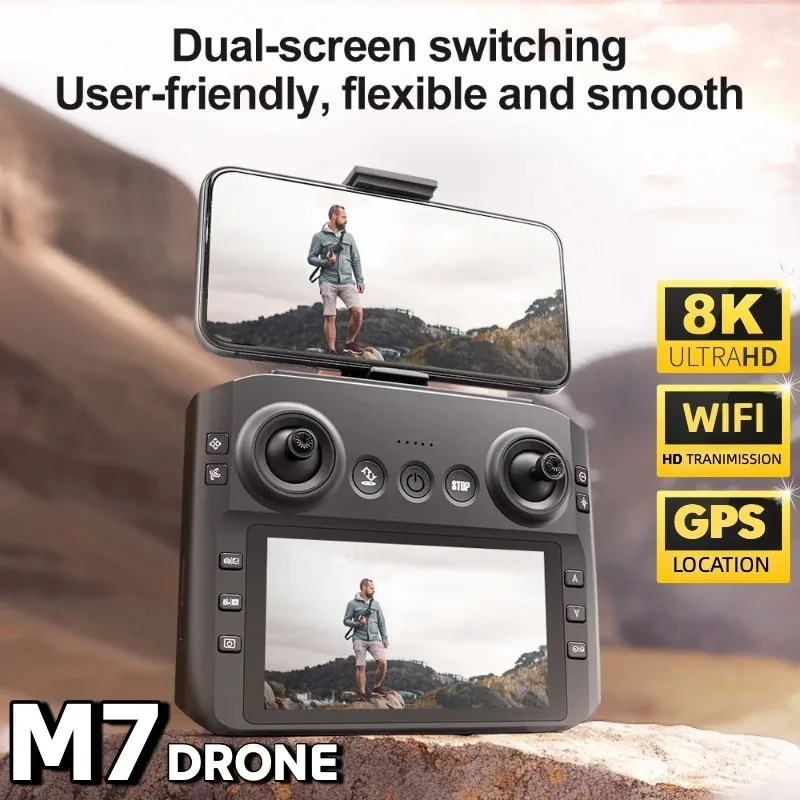Uçak RC M7 Lenovo 8KDrone WiFi - Drone Camera With Gimbal incelemesi ve fiyatı