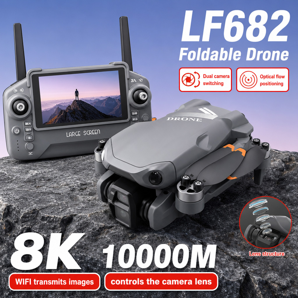 Hava Fotoğrafı LF682 Drone 8K  - Drone Camera With Gimbal incelemesi ve fiyatı