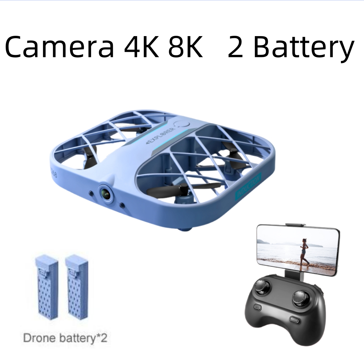 JJRC H107 FPV RC Drone, 2 Bata - Drone Camera 4K incelemesi ve fiyatı